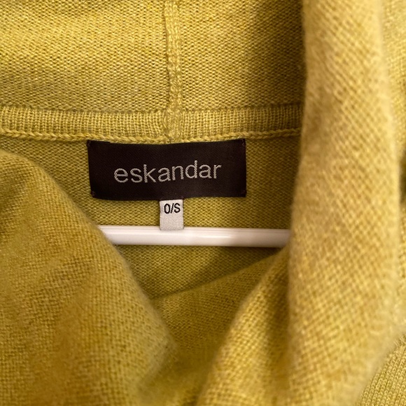 LOT OF 2 Stunning Eskandar Short Sleeve Boxy 100% Cashmere Sweaters One Size